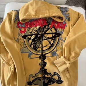 Crown Gold and Red Graphic Hoodie